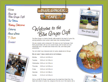 Tablet Screenshot of bluegingercafelanai.com